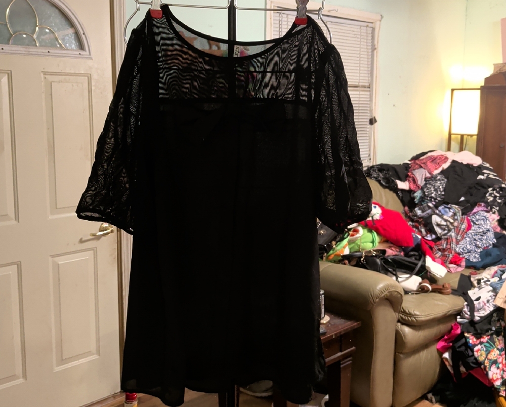 Elegant Black Lace Blouse